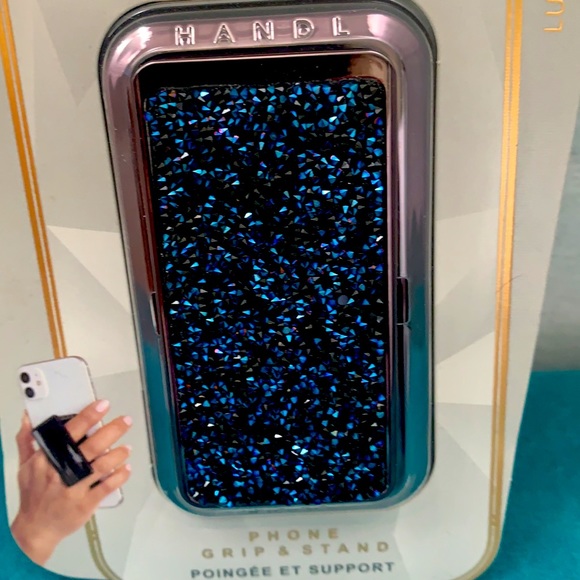 HANDL Accessories - Gorgeous Blue Sparkly Phone Grip & Stand
